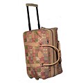 French 20-inch Pistachio Rolling Duffel