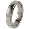 Tungsten Men's Ridged Edge Polished Ring