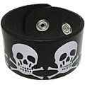 Leather Skulls Wristband