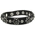 Leather Studs and Flowers Wristband