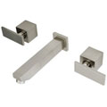 Satin Nickel Wallmount Vessel Faucet