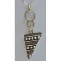 Rainbow Moonstone with Triangle Necklace (Israel)
