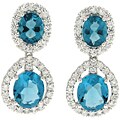 Charles Winston Silver 'Bedazzled' CZ Earrings