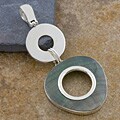 Mother of Pearl Sterling Silver Long Pendant (Indonesia)
