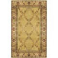 Hand-knotted Leaf Lattice Wool Rug (4' x 6')