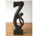 Hand-finished Tuba Player Sculpture (Ghana)