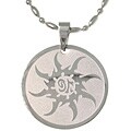 Stainless Steel Tribal Sun Necklace