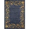 Machine-made New Epics Blue Rug (5'3 x 7'5)
