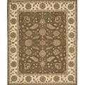 Hand-hooked Summit Point Wool Rug (5'6 x 7'5)