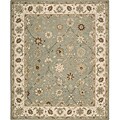 Hand-hooked Summit Point Wool Rug (5'6 x 7'5)