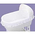 Standard White Batiste Short Bassinet Liner and Sheet