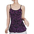 Hurley Women's Purple/ Black 'Rose' Strap Top