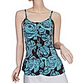Hurley Women's Turquoise/ Cocoa 'Rose' Strap Top