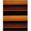 Hand-tufted Black Misra Wool Rug (7'9 x 9'9)