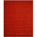 Hand-tufted Rust Misra Wool Rug (7'9 x 9'9)