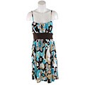 JFW Women's Turquoise Spaghetti Strap Dress