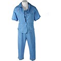 AKC Women's Plus Size Periwinkle 3-piece Crop Set