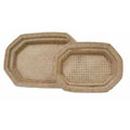Handcrafted Cross Weave Rattan Tray Set (Cambodia)