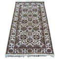 Indo Mahal Hand-knotted Ivory Rug (4' x 8')