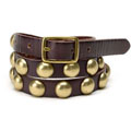 Linea Pelle Women's Skinny Domed Waist Belt