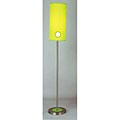 Birdhouse Brushed Nickel Green Shade Floor Lamp