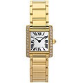 Cartier Tank Francaise 18k Gold Diamond Watch