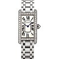Cartier Tank Americaine 18k Gold Diamond Watch