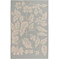 Handmade Novana Light Blue Wool Rug (5' x 8')