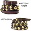 Linea Pelle Women's Double-wrap Dome Belt