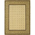 Hand-knotted Beige Wool Rug (9' x 12')