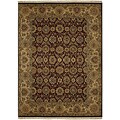 Hand-knotted Green Wool Rug (9' x 12')