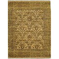Hand-knotted Sage Green Wool Rug (9' x 12')