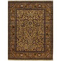 Hand-knotted Beige Wool Rug (9' x 12')