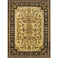 Hand-knotted Green Wool Rug (9' x 12')