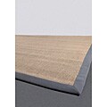 Hand-woven Fauna Grey Sisal Rug (2'6 x 8')