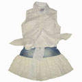 Bon Bon USA Girl's 3-piece Denim Skirt Set
