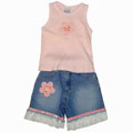 Bon Bon USA Girl's 2-piece Ruffle Shorts Set