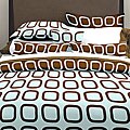 Block Party Aqua Mini Duvet Set