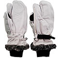 Analog Women's Off White Sniper Mittens
