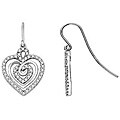 14k Gold 1/2ct TDW Diamond 3-heart Earrings (H-I-J, I1-I2)