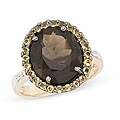 14k Gold Multi-gemstone and Diamond Accent Ring