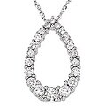 14k Gold 1/2ct TDW Diamond Journey Necklace (H-I-J, I1-I2)