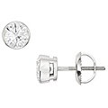 14k Gold 1ct TDW Diamond Solitaire Stud Earrings (H-I-J, I1-I2)