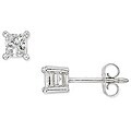 14k White Gold 1ct TDW Diamond Stud Earrings (J-K, I1)