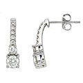 14k White Gold 1ct TDW Diamond Earrings (H-I-J, I1-I2)
