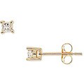 14k Gold 1/4ct TDW Diamond Solitaire Stud Earrings (H-I, I1-I2)