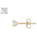 14k Gold 1/3ct TDW Diamond Solitaire Stud Earrings (G-H-I, I1-I2)