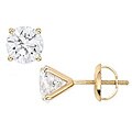 14k Gold 2ct TDW Diamond Solitaire Stud Earrings (G-H-I, I1-I2)