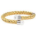 Goldplated Silver Freshwater Pearl Bracelet (11-12 mm)