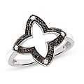 14k Gold 1/10ct TDW Black and White Diamond Ring